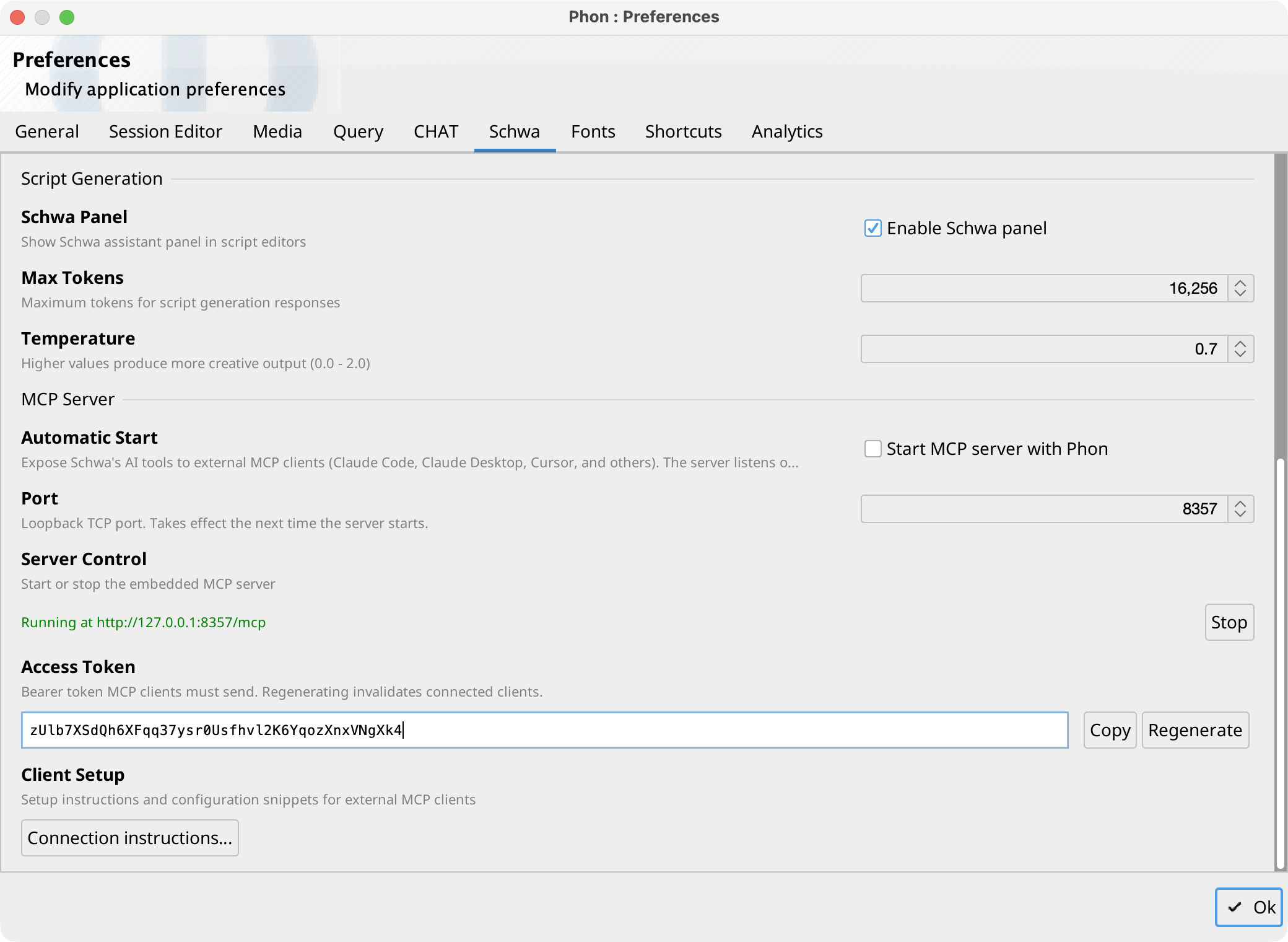 MCP Server Preferences