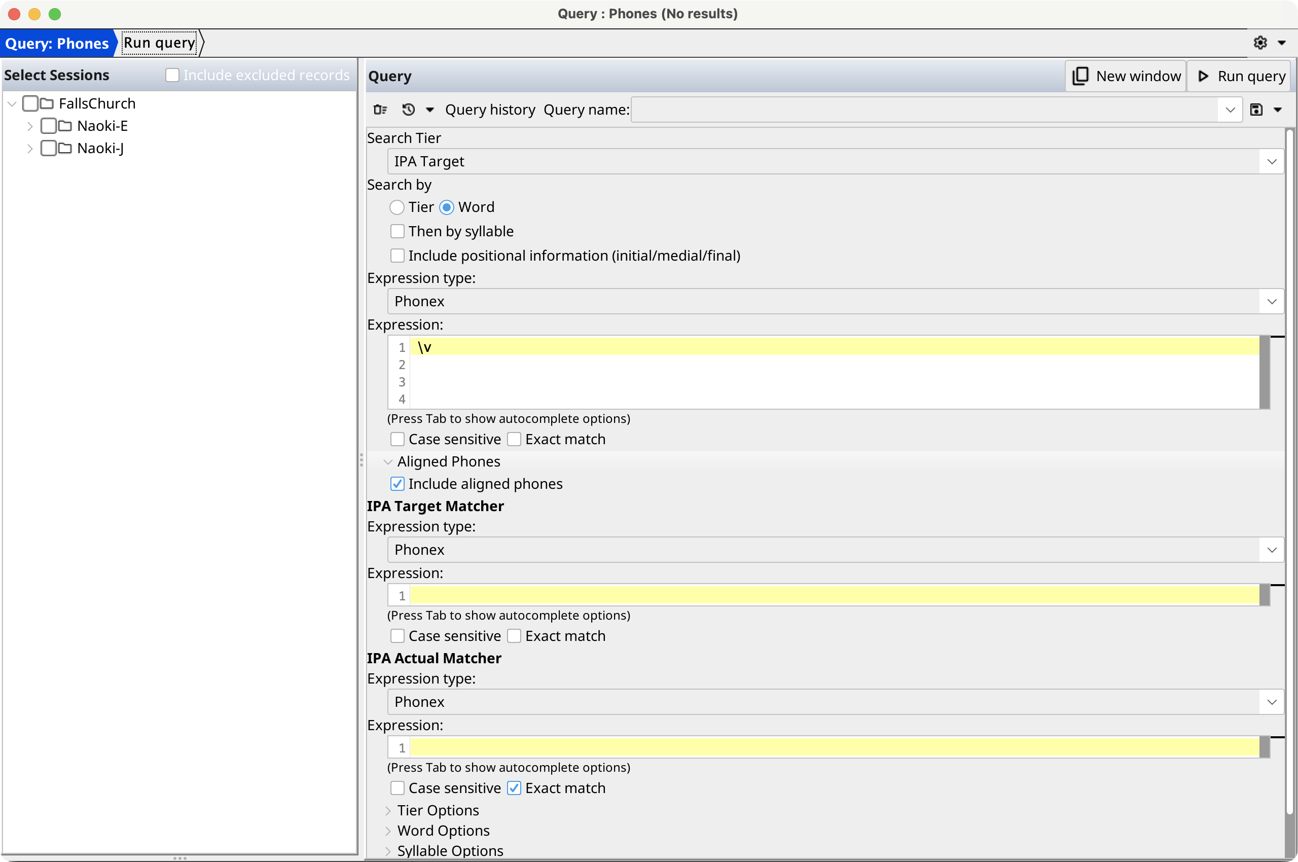 Query and Report Wizard — Query