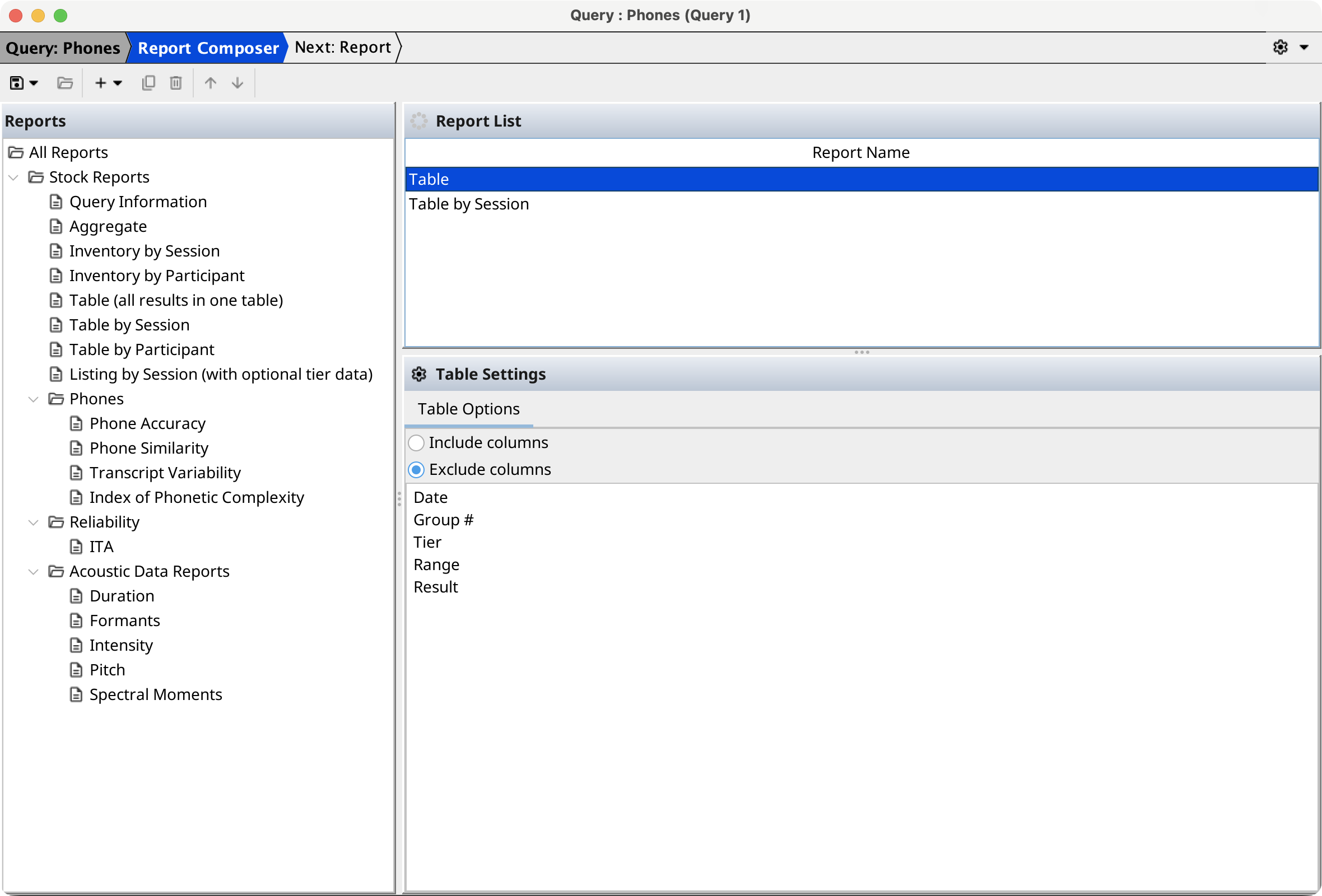 Report Composer