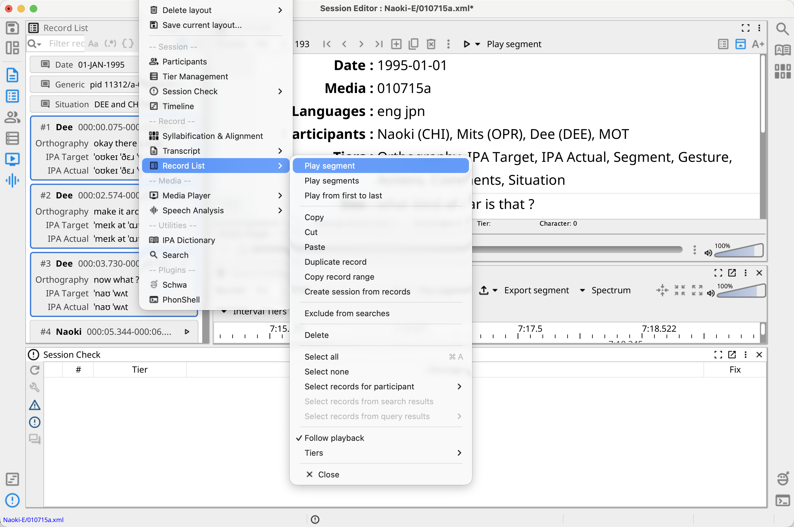 Record List Actions