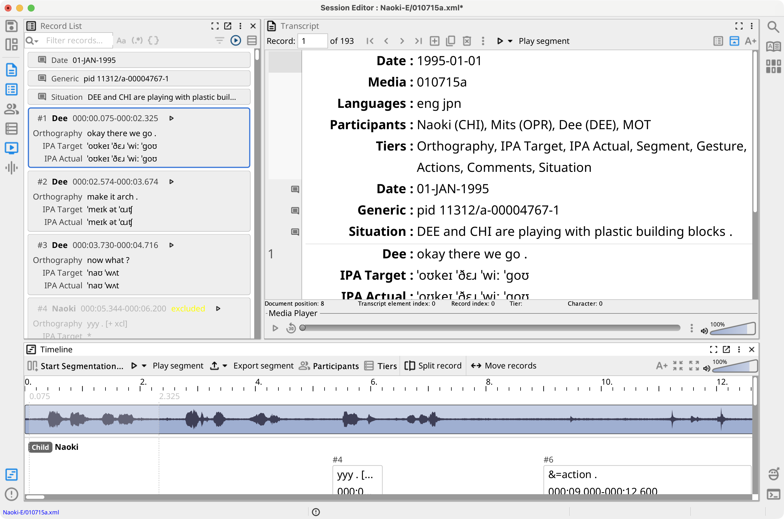 Timeline View